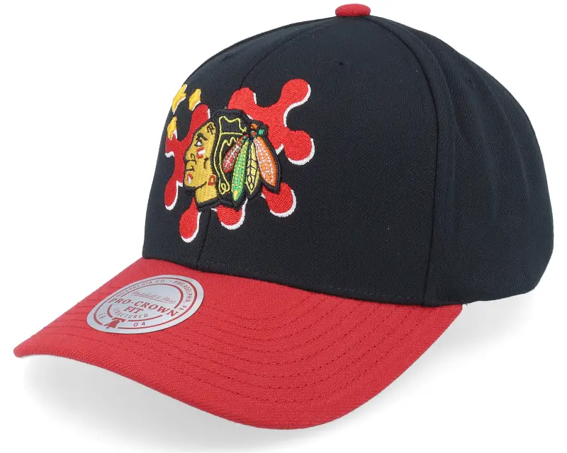 Mitchell & Ness Chicago Blackhawks Groove Drip Pro Black/Red Adjustable online
