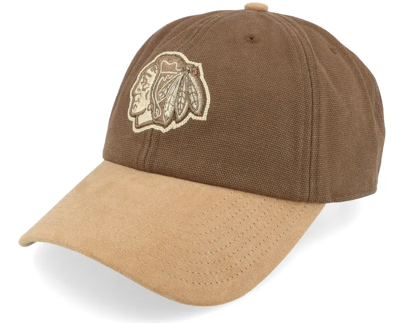 Mitchell & Ness Chicago Blackhawks Lux Chain Vintage Brown/Tan Dad Cap online