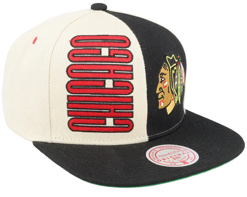 Mitchell & Ness Chicago Blackhawks Pop Panel Off White/Black Snapback online