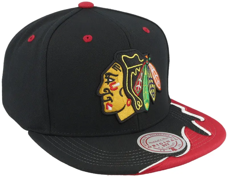 Mitchell & Ness Chicago Blackhawks Rising Tide Black Snapback online