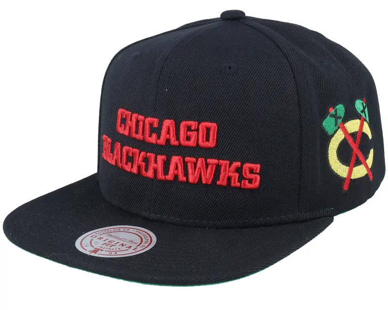 Mitchell & Ness Chicago Blackhawks Triple Play Black Snapback online
