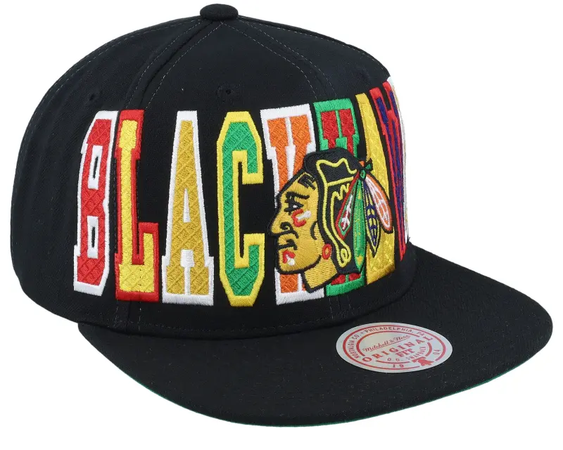 Mitchell & Ness Chicago Blackhawks Varsity Bust Black Snapback online
