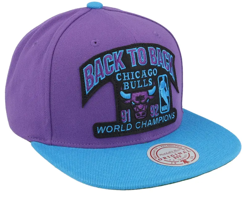 Mitchell & Ness Chicago Bulls 91-92 Champ Flipside Purple Snapback online