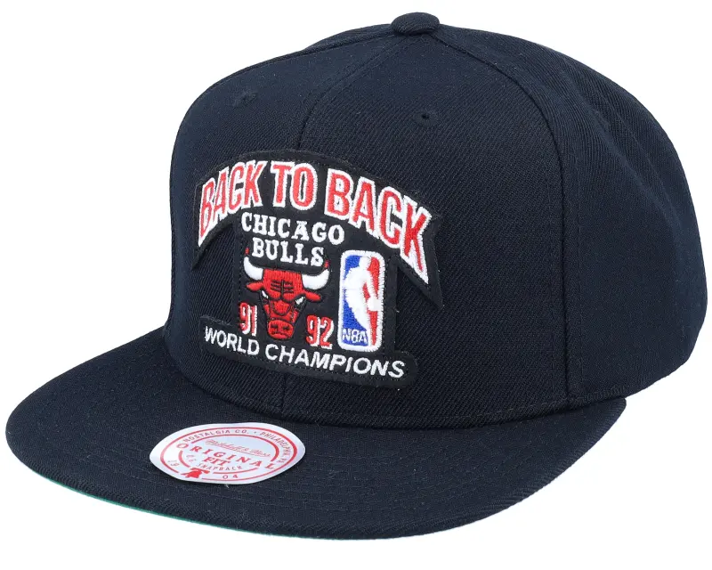 Mitchell & Ness Chicago Bulls 92 Back To Back Champs Hwc 1991 Black Snapback online