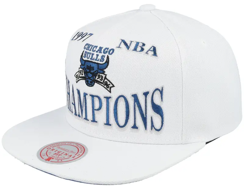 Mitchell & Ness Chicago Bulls 97 Champ Flipside White Snapback online