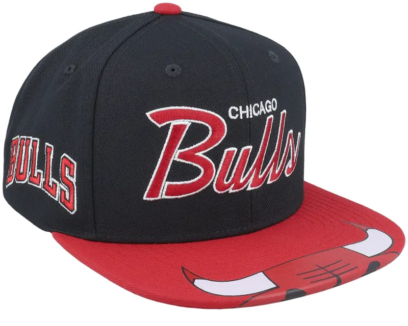 Mitchell & Ness Chicago Bulls Big Mouth Black/Red Snapback online
