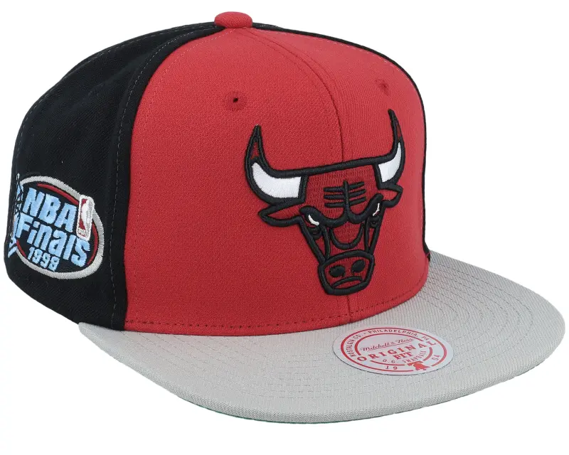 Mitchell & Ness Chicago Bulls Block Out Red/Black Snapback online