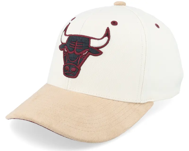 Mitchell & Ness Chicago Bulls Cardinal Classic Red Cream Adjustable online