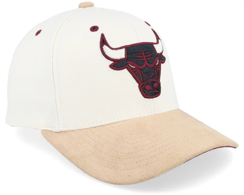 Mitchell & Ness Chicago Bulls Cardinal Classic Red Cream Adjustable online