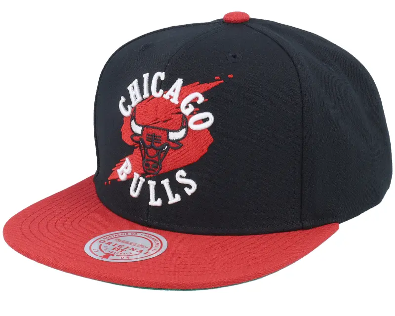Mitchell & Ness Chicago Bulls Circle Splash Black/Red Snapback online