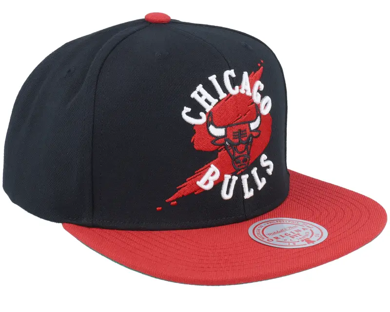 Mitchell & Ness Chicago Bulls Circle Splash Black/Red Snapback online