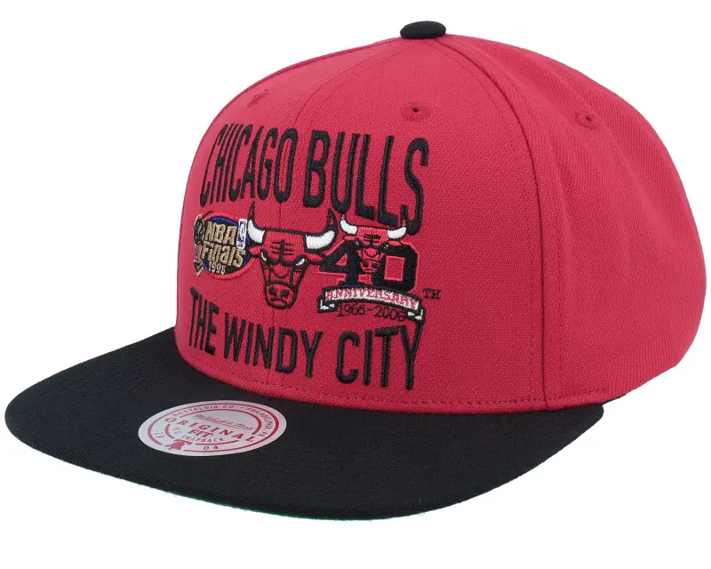 Mitchell & Ness Chicago Bulls City Love Red/Black Snapback online