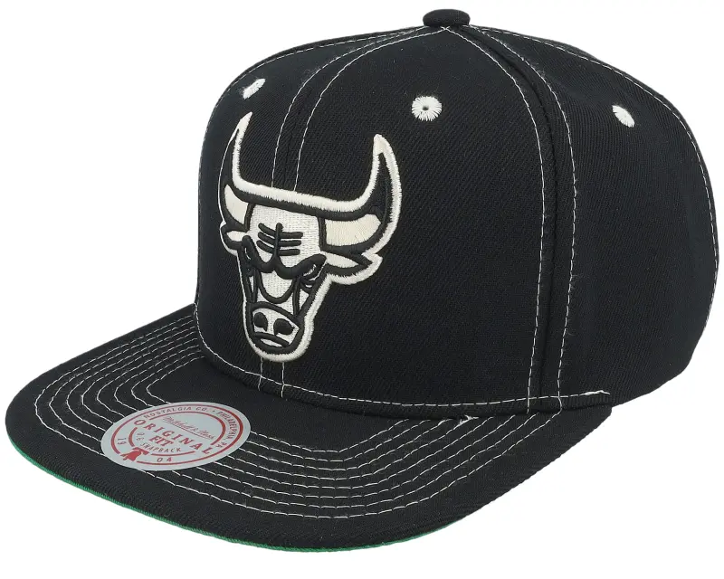 Mitchell & Ness Chicago Bulls Contrast Natural Black Snapback online