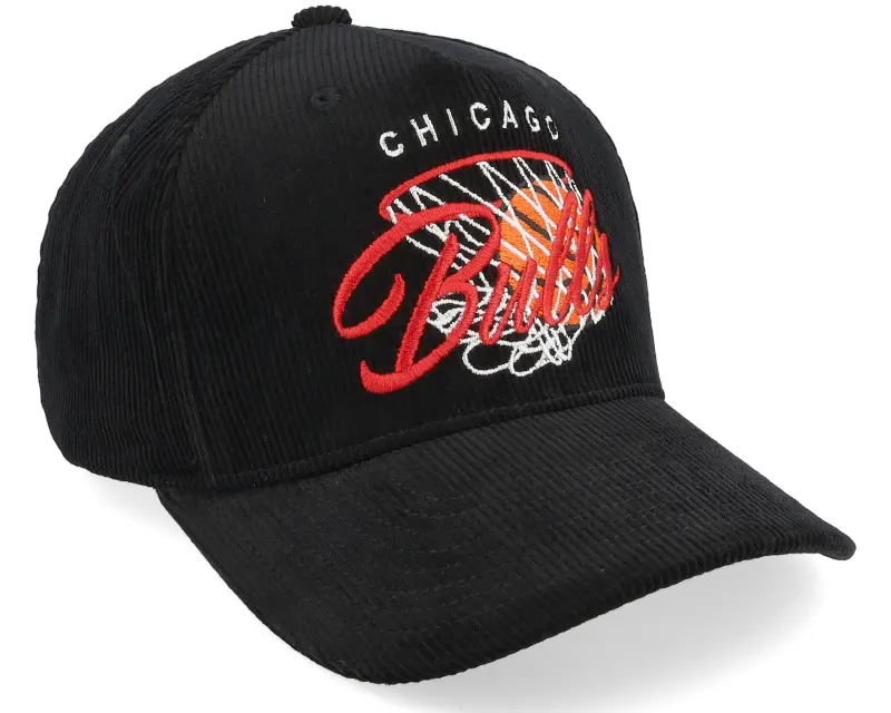 Mitchell & Ness Chicago Bulls Corduroy Net Black A-frame Adjustable online