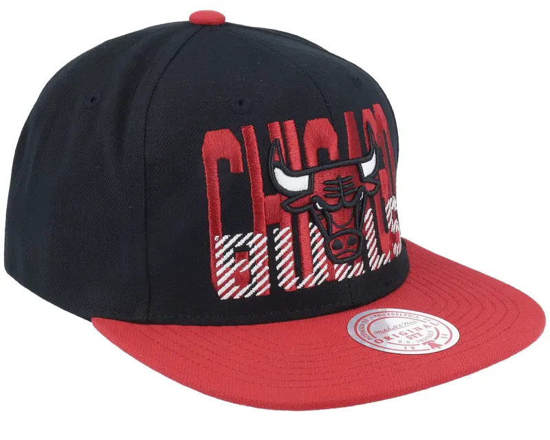 Mitchell & Ness Chicago Bulls Cross Check Black/Red Snapback online