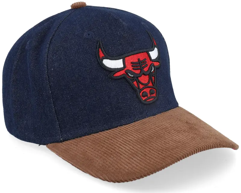 Mitchell & Ness Chicago Bulls D-stressed Pro Dark Navy/Brown Corduroy A-frame Adjustable online