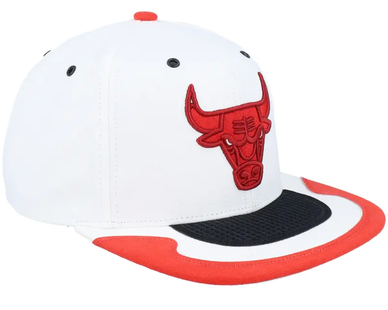 Mitchell & Ness Chicago Bulls Day 4 Suede White/Red Snapback online