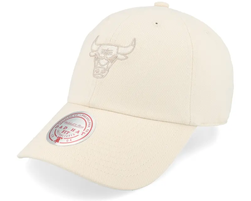 Mitchell & Ness Chicago Bulls Elite Neutrals Dad Cap Off White Dad Cap online