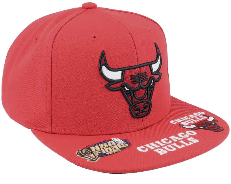 Mitchell & Ness Chicago Bulls Front Face Red Snapback online