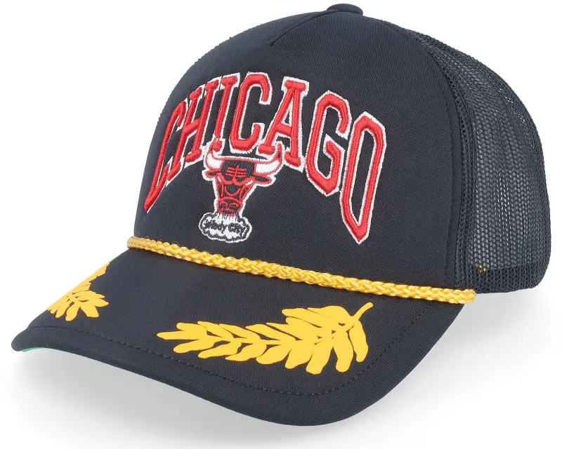 Mitchell & Ness Chicago Bulls Gold Leaf Hwc Black Trucker online