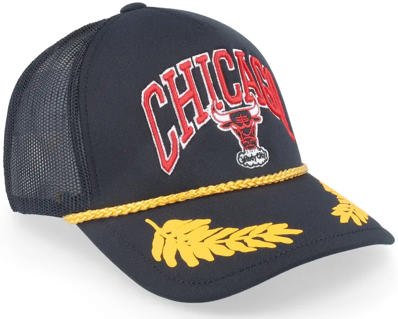 Mitchell & Ness Chicago Bulls Gold Leaf Hwc Black Trucker online