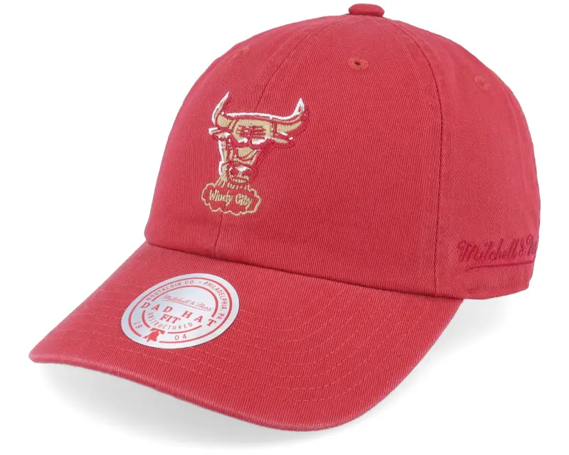 Mitchell & Ness Chicago Bulls Golden Hour Glaze Red Dad Cap online