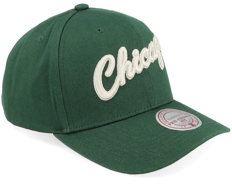 Mitchell & Ness Chicago Bulls Green/Cream Pro Crown Green Adjustable online