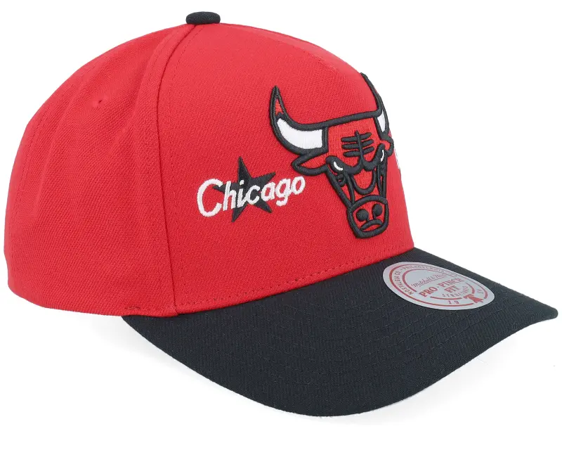 Mitchell & Ness Chicago Bulls Hook Stars Pro Pinch Red/Black A-Frame Adjustable online