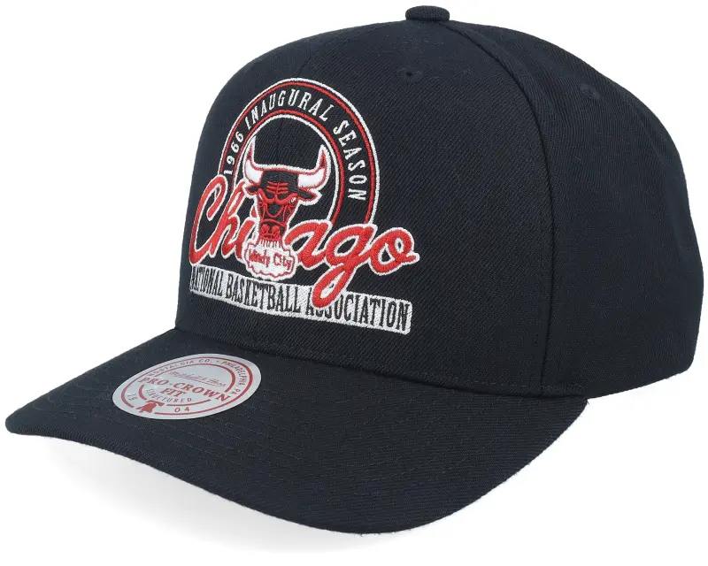 Mitchell & Ness Chicago Bulls Inaugural Team Pro Crown 1966 Black A-Frame Adjustable online