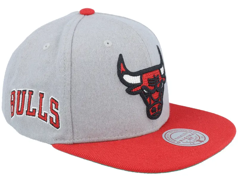 Mitchell & Ness Chicago Bulls Melt Stitch Grey/Red Snapback online