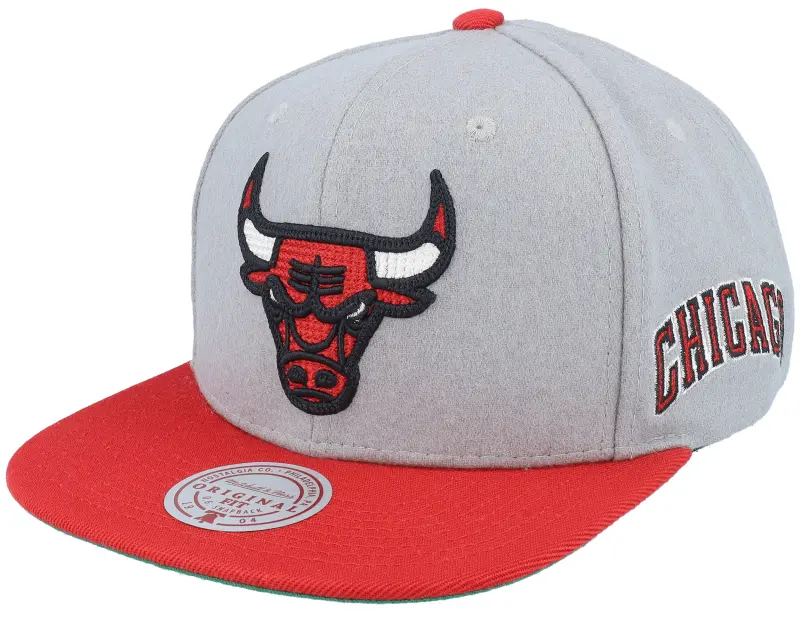 Mitchell & Ness Chicago Bulls Melt Stitch Grey/Red Snapback online