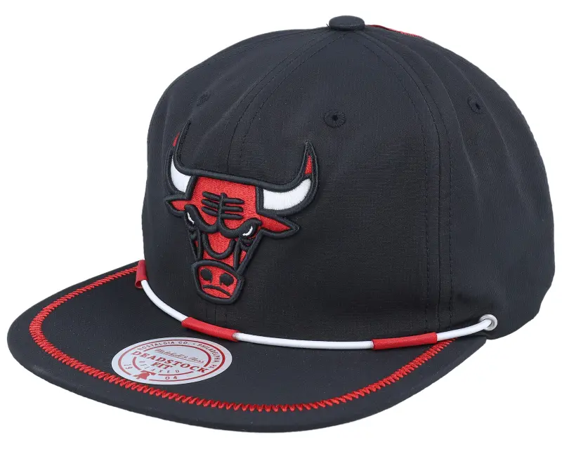 Mitchell & Ness Chicago Bulls Micro Rip Deadstock Black Strapback online