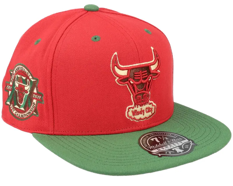Mitchell & Ness Chicago Bulls Nightmare Red/Green Fitted online