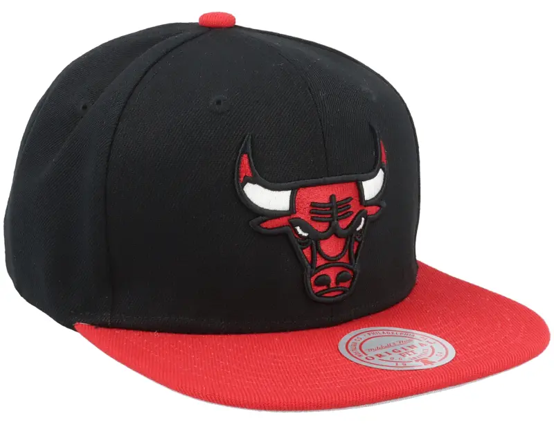 Mitchell & Ness Chicago Bulls Patch Overload Black/Red Snapback online