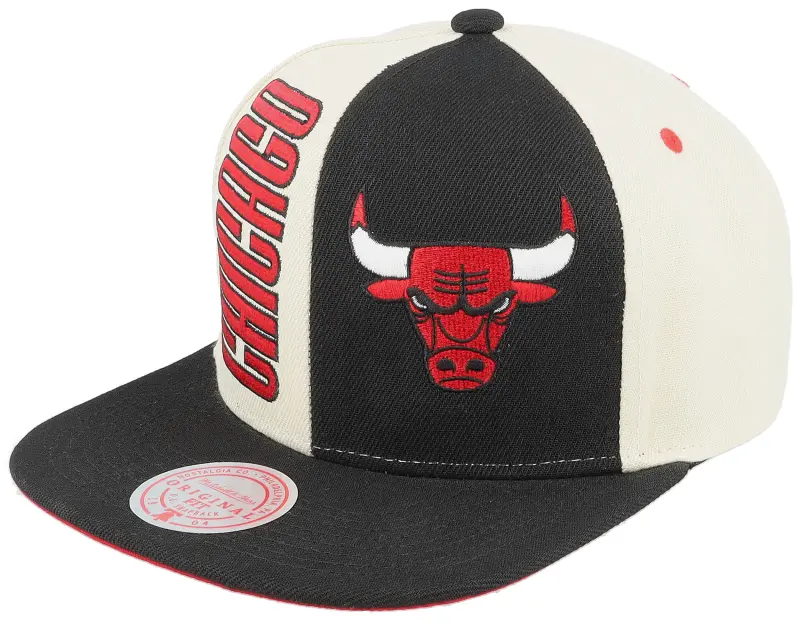 Mitchell & Ness Chicago Bulls Pop Panel Off White/Black Snapback online