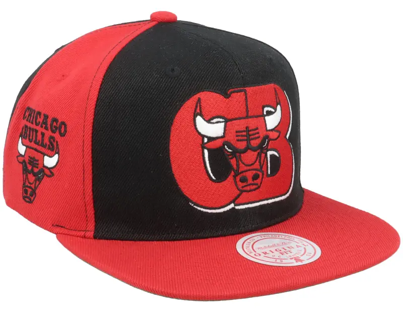 Mitchell & Ness Chicago Bulls Rear Script Deadstock NBA Black/Red Snapback online