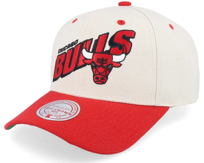 Mitchell & Ness Chicago Bulls Retro Type Pro Off White/Red Adjustable online
