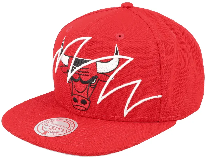 Mitchell & Ness Chicago Bulls Shark Bite Red Snapback online