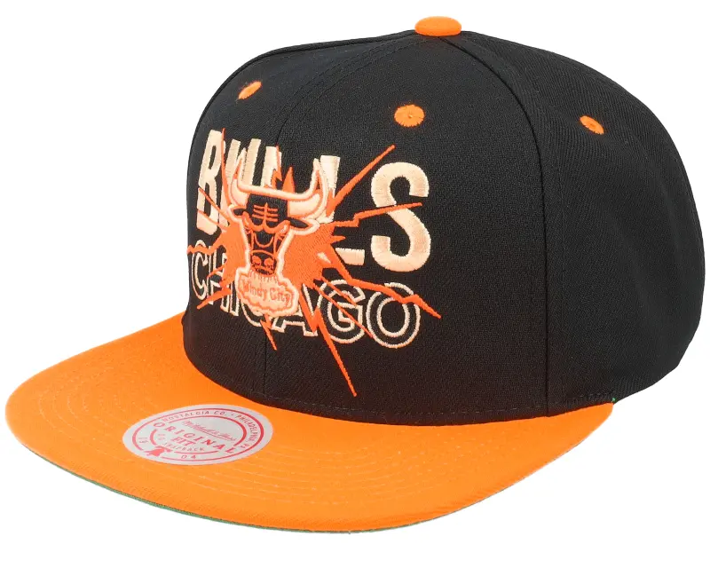Mitchell & Ness Chicago Bulls Shattered Black/Orange Snapback online