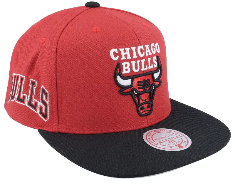 Mitchell & Ness Chicago Bulls Side Core 2.0 Red/Black Snapback online