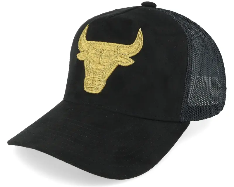 Mitchell & Ness Chicago Bulls Suede Black Trucker online