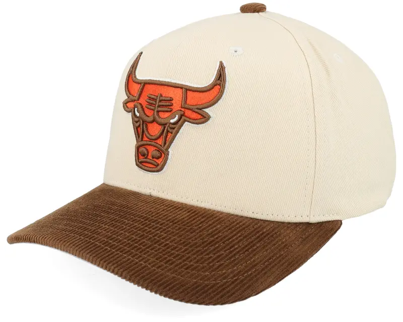 Mitchell & Ness Chicago Bulls Tawny Pro Crown Cream/Brown A-Frame Adjustable online