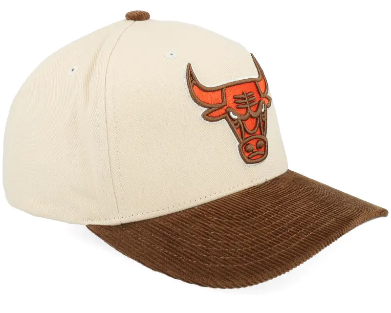 Mitchell & Ness Chicago Bulls Tawny Pro Crown Cream/Brown A-Frame Adjustable online