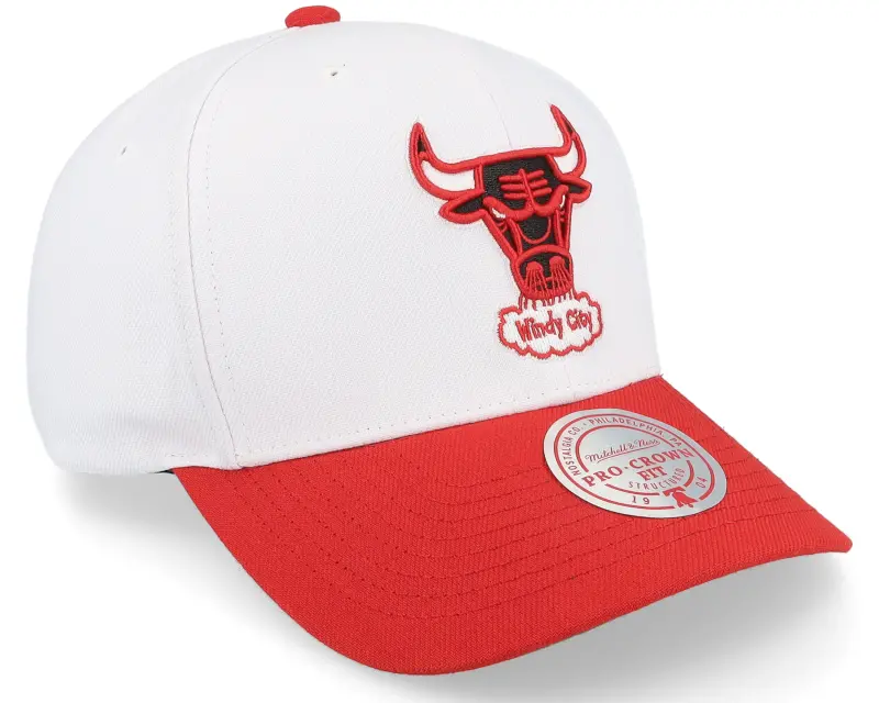 Mitchell & Ness Chicago Bulls Team 2 Tone 2.0 Pro White/Red Adjustable online