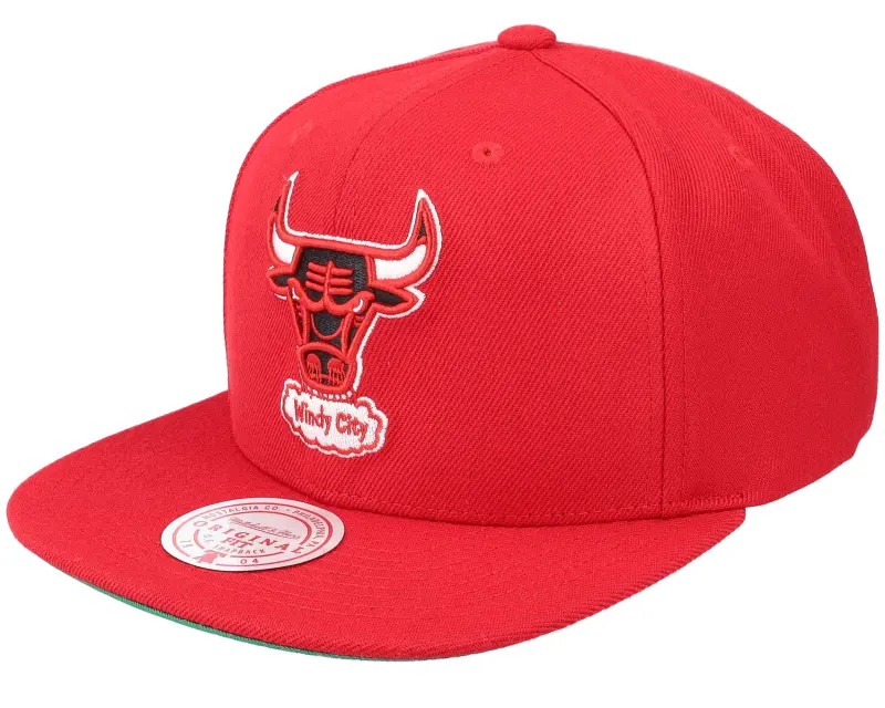 Mitchell & Ness Chicago Bulls Team Ground 2.0 Red Snapback online