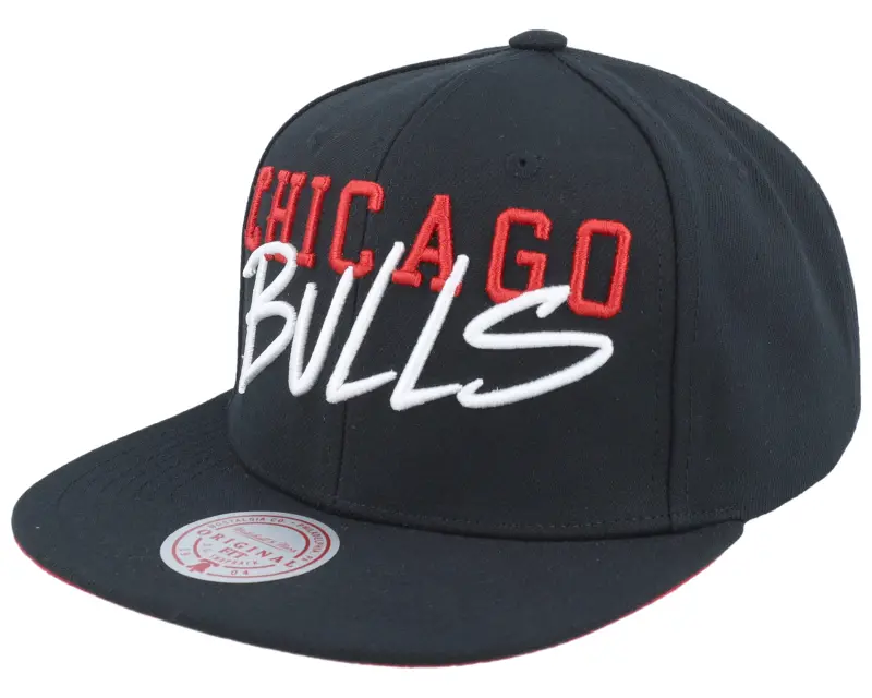 Mitchell & Ness Chicago Bulls Team Tagged Black Snapback online