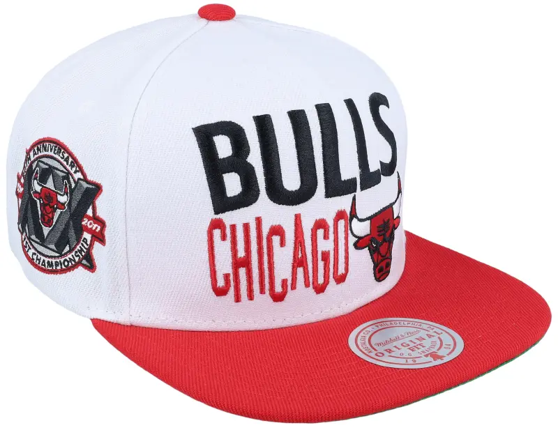 Mitchell & Ness Chicago Bulls Toss Up White/Red Snapback online