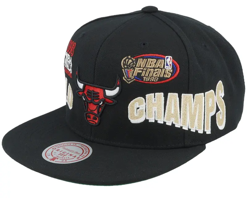 Mitchell & Ness Chicago Bulls World Champs Black Snapback online