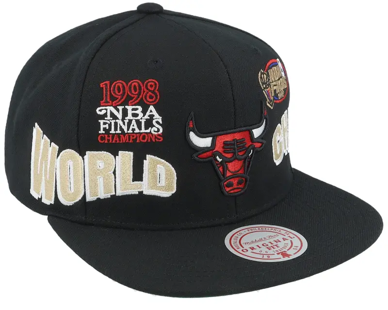 Mitchell & Ness Chicago Bulls World Champs Black Snapback online