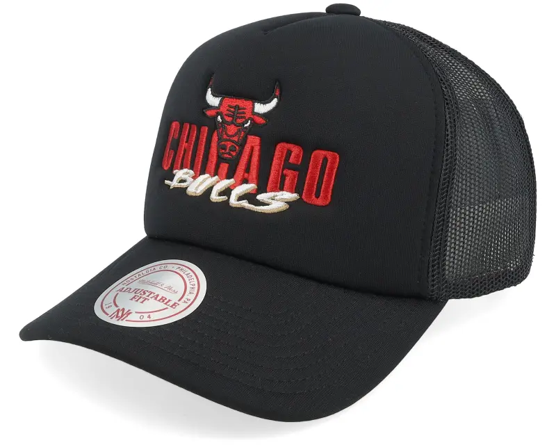 Mitchell & Ness Chicago Bulls Year Of The Snake Black A-frame Trucker online